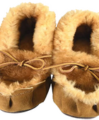 Teepee Creepers Womens sheepskin moccasin slippers made in the USA