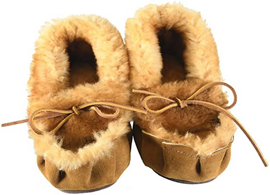 Teepee Creepers Mens slipper sheepskin moccasin slipper made in the USA slipper made from fur